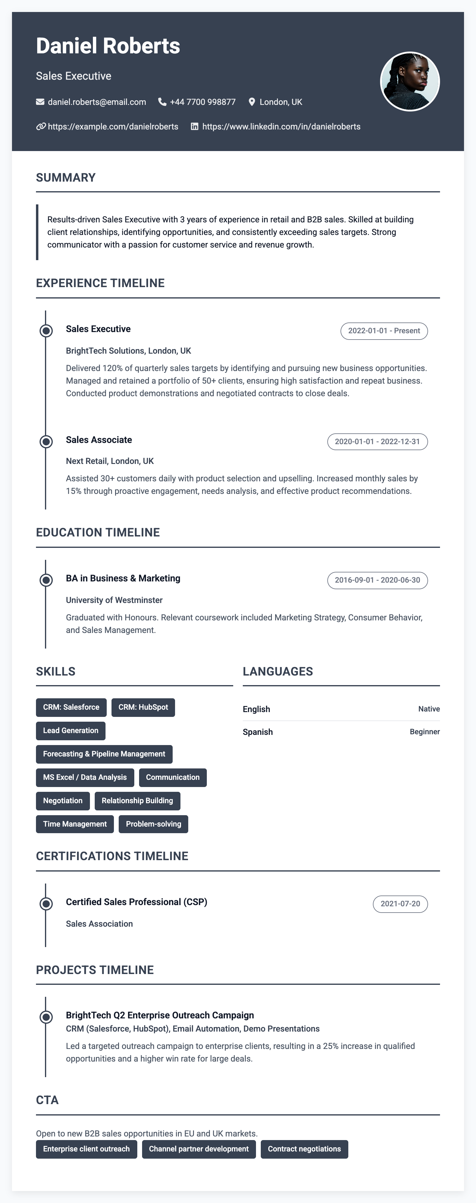 Professional Resume Template